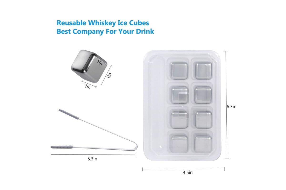 Stainless Steel Whiskey Stones or Ice Cubes