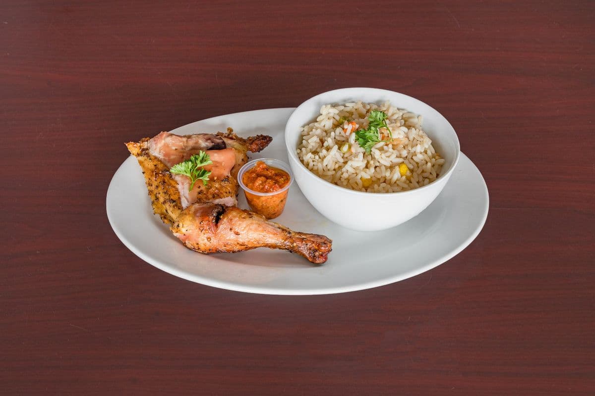 Quarter Chicken Thigh with Plantain