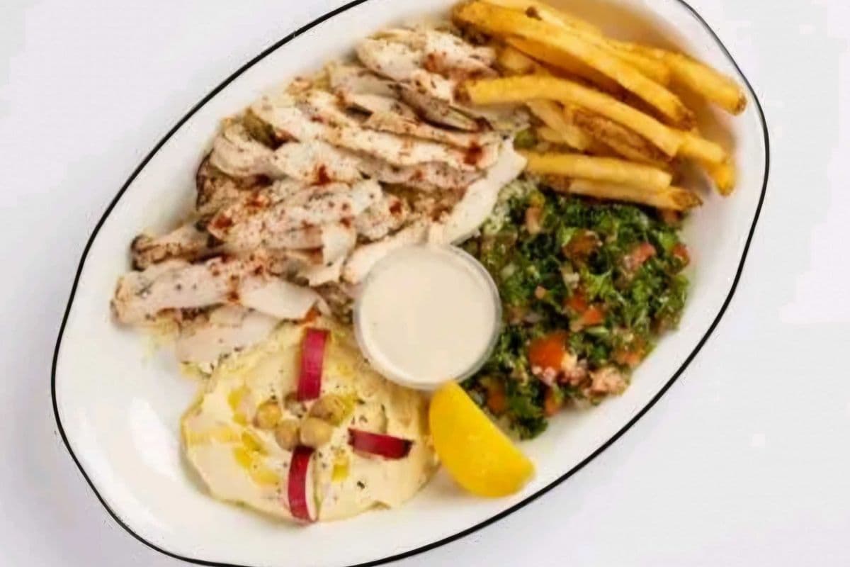 64. Chicken Shawarma Platter (6.5 oz)