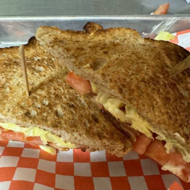 Toasted BLT Sandwich with Garlic Mayo