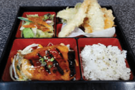 234. Teriyaki and Tempura Bento Box