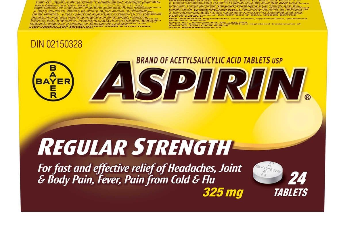 Aspirin Regular Strength (24 Tablets)