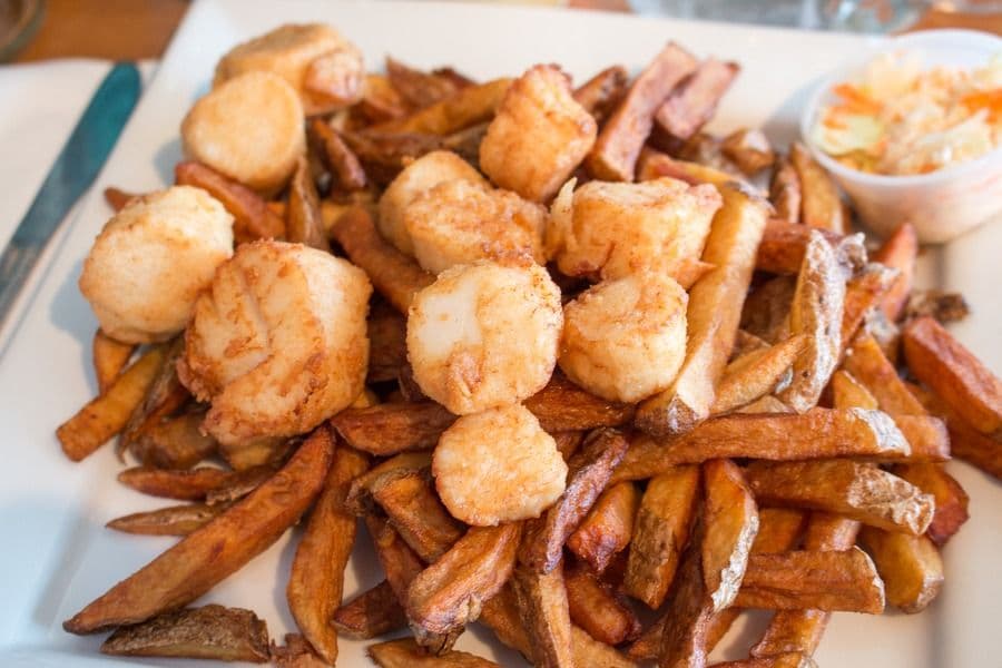 Scallops and Chips
