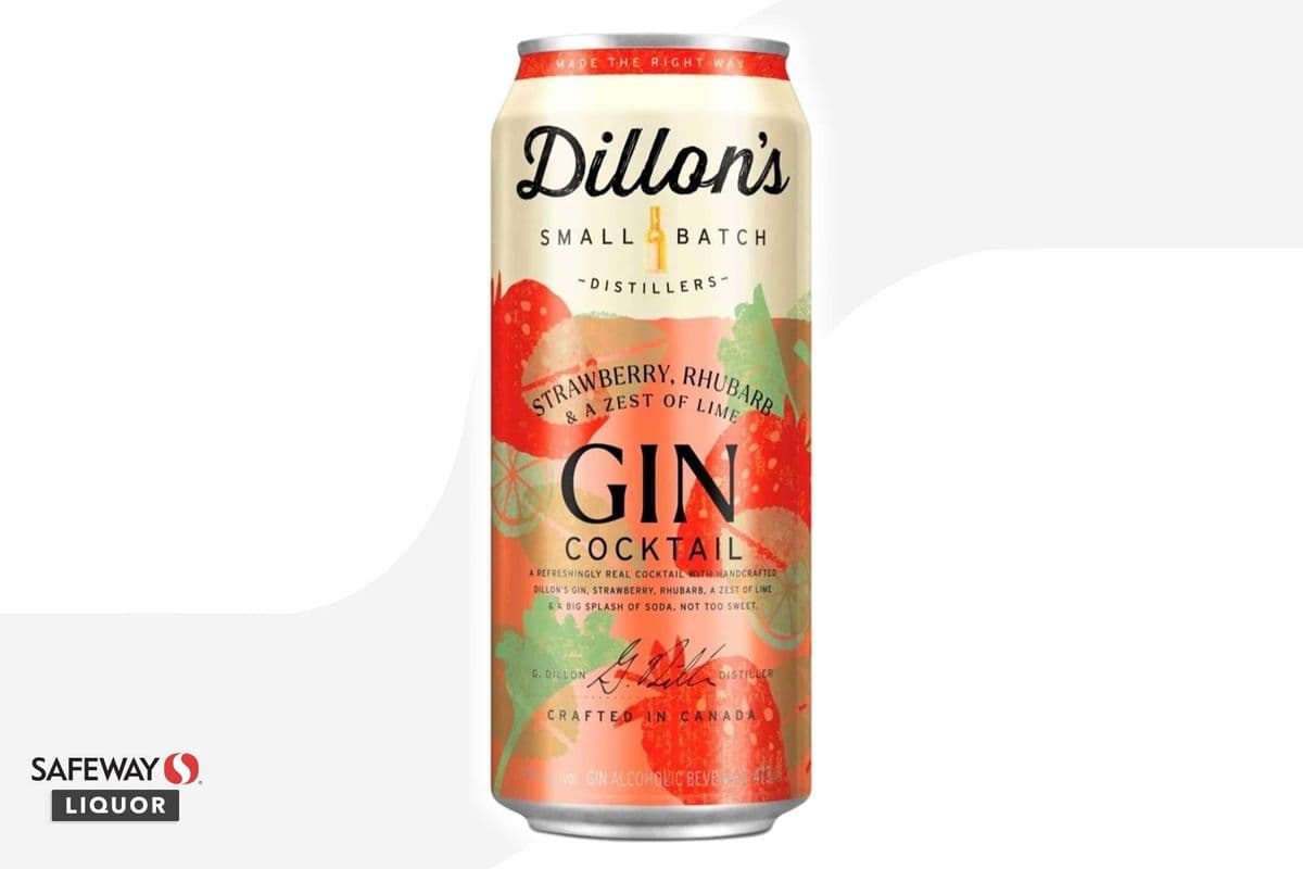 Dillon’s Strawberry Rhubarb Gin Cocktail (1 x 473 ml)