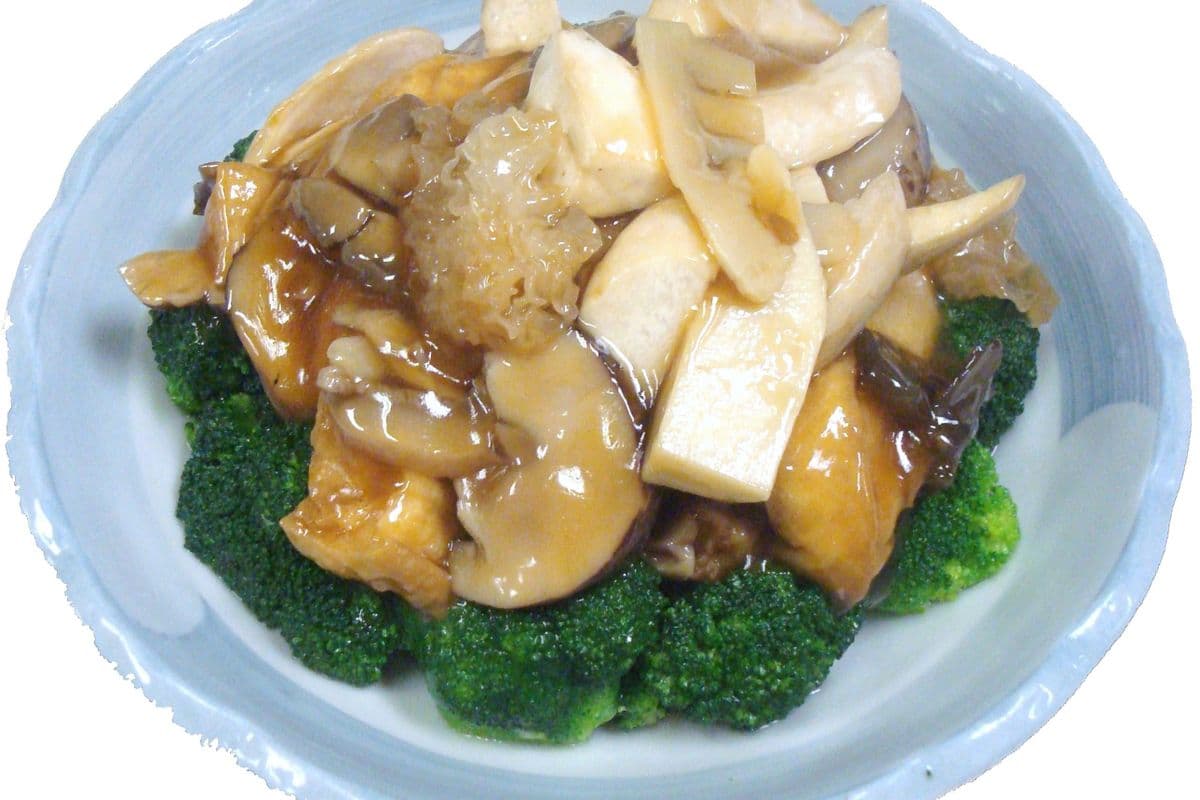 149. Stir-Fried Mixed Vegetable Treasure Tofu 羅漢上素豆腐