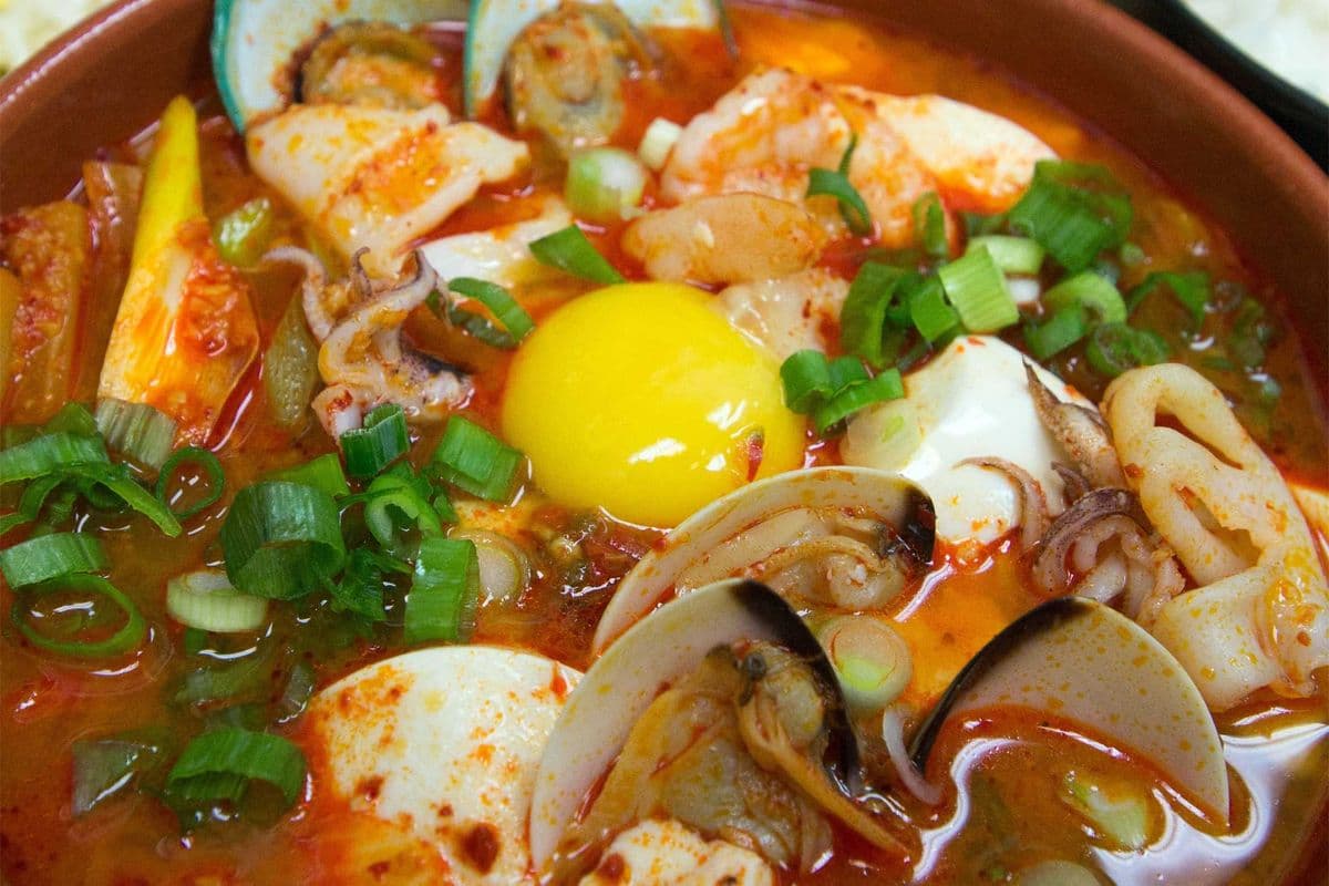 Spicy Seafood Soft Tofu Soup