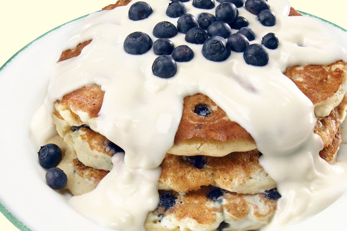 Blueberry Fields Pancakes (1100 Cals.)