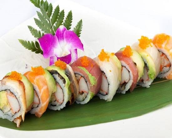 Rainbow Dragon Roll (8 pcs)
