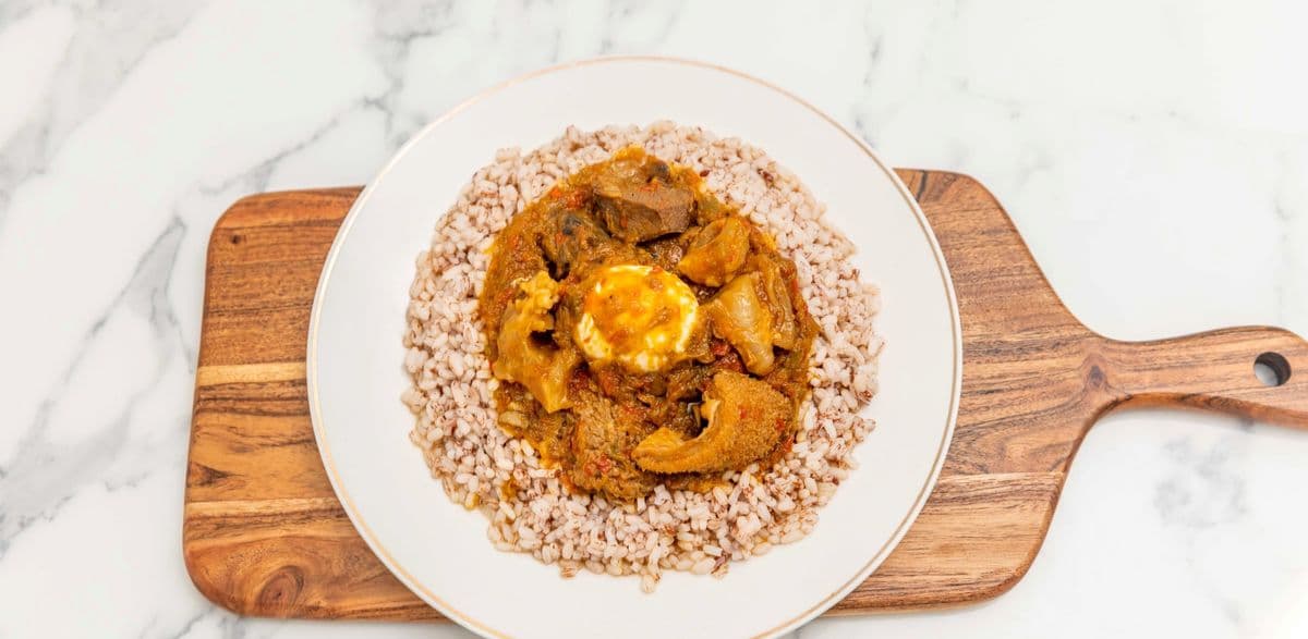 Ofada Rice & Ayamase