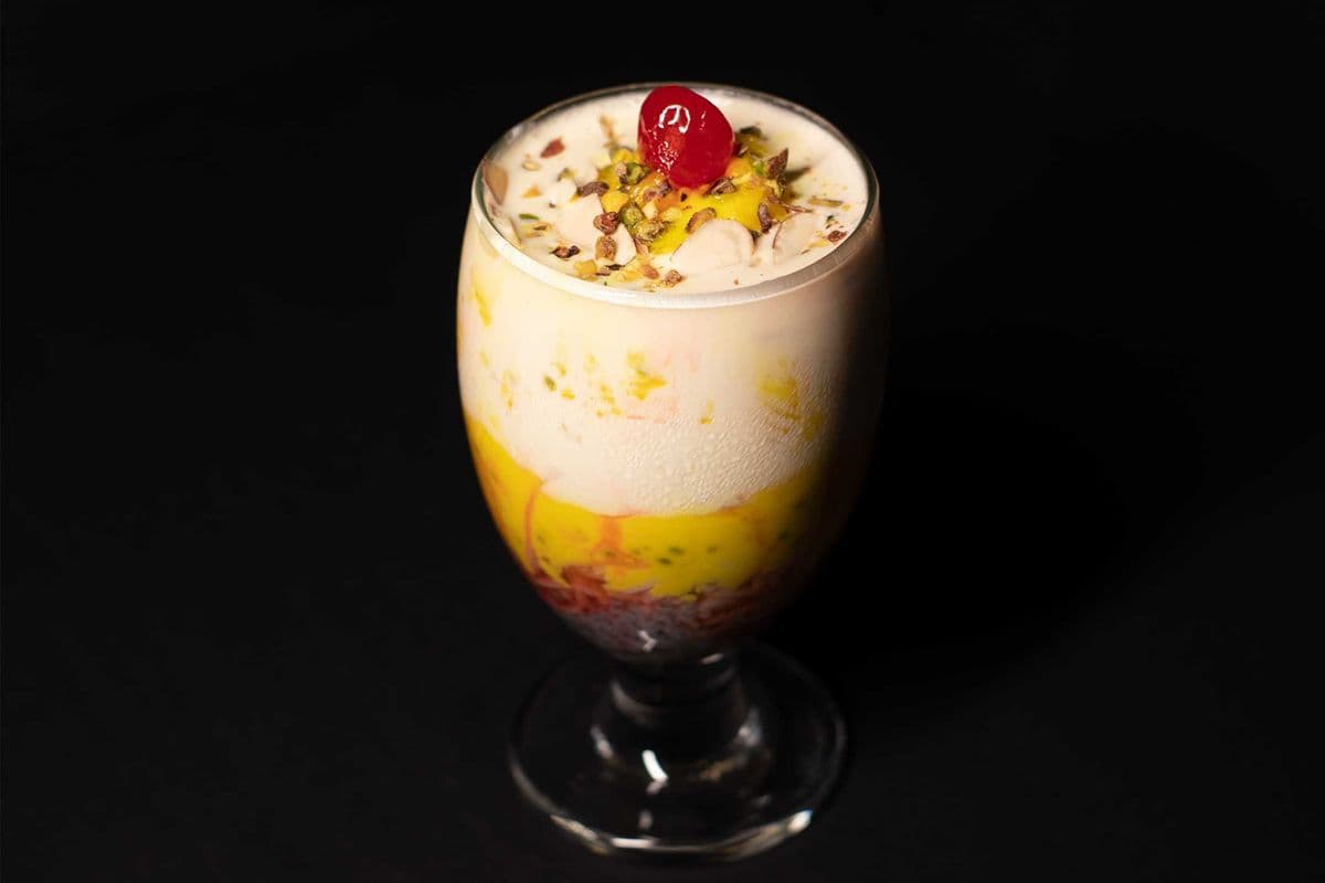 Kesar Pista Royal Kulfi Ice cream Falooda