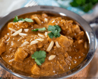 Korma Chicken, Goat in Bone, or Lamb