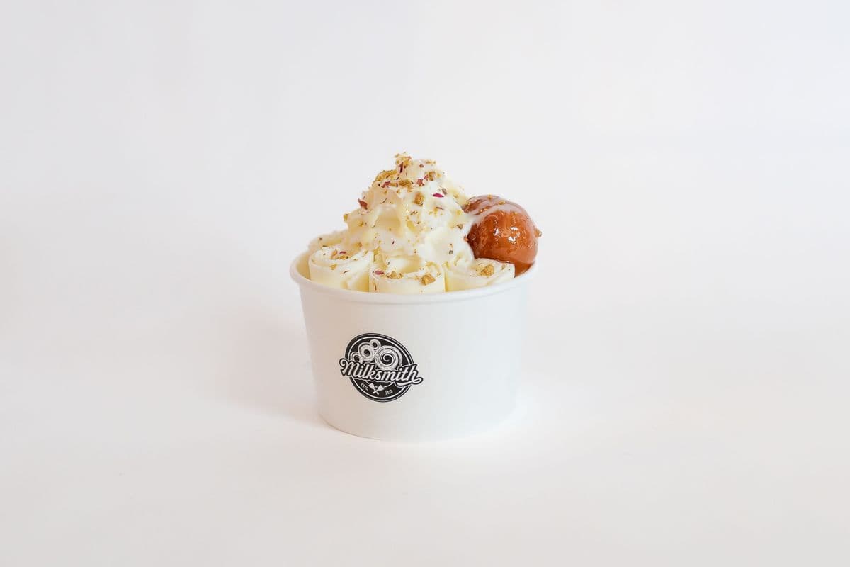 Gulab Jamun Rolled Ice Cream