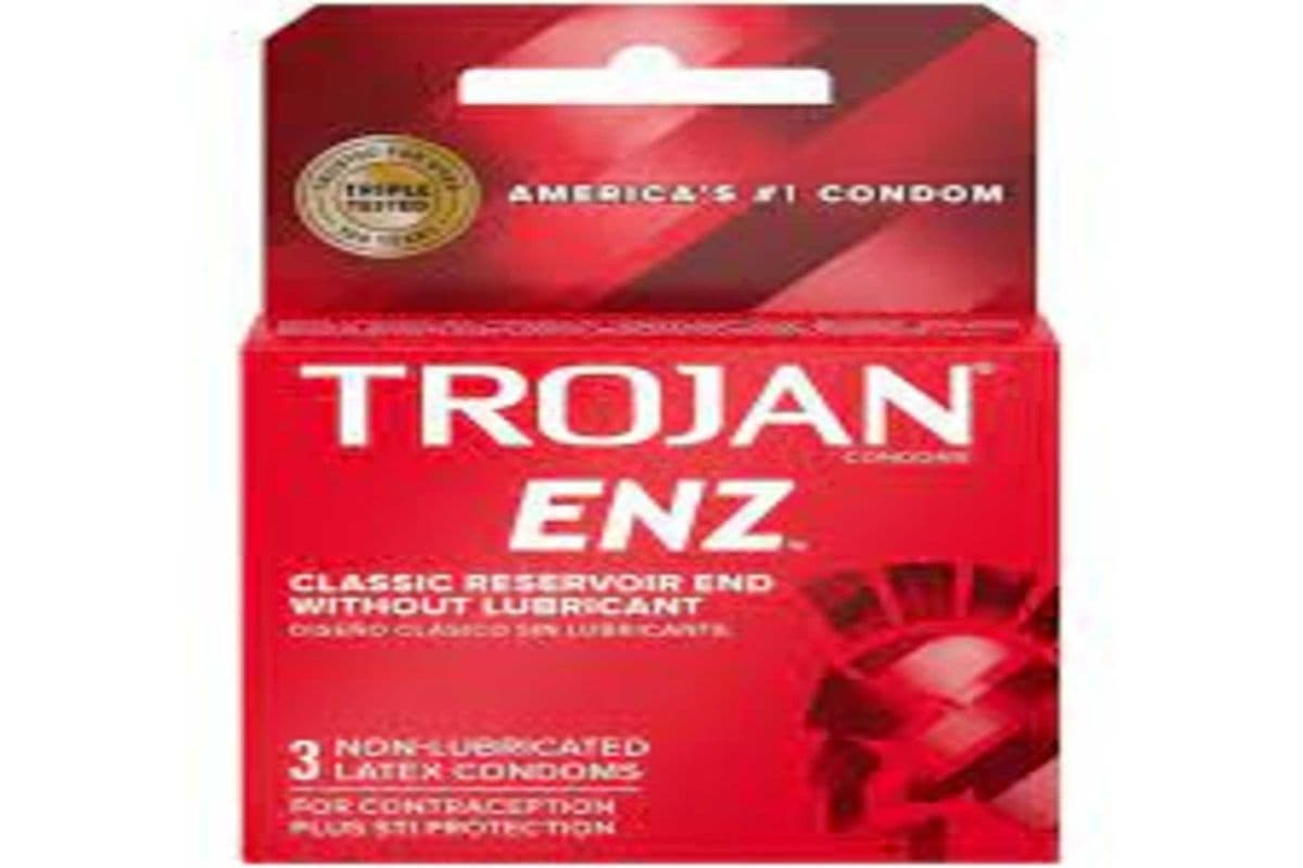 Trojan Classic Reservoir Ends without Lubricant 3 Latex Condom