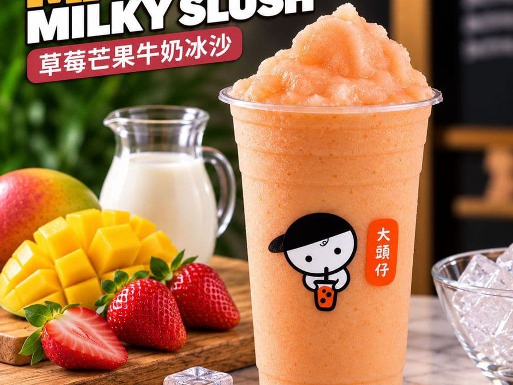 Strawberry Mango Slush (草莓芒果冰沙)