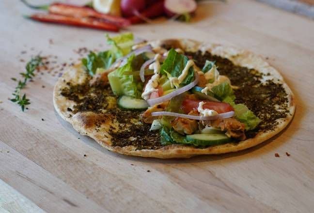 (Za'atar Bread ) Saj wrap