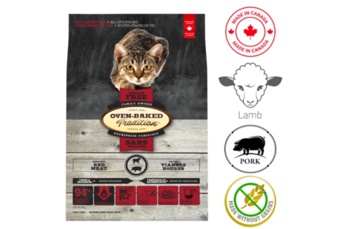 Oven-Baked Tradition Grain Free Red Meat Cat Food (10 lbs)
