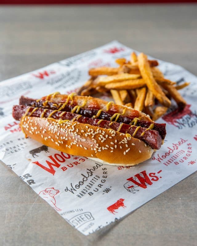 Kids Hot Dog with Ketchup and Mustard