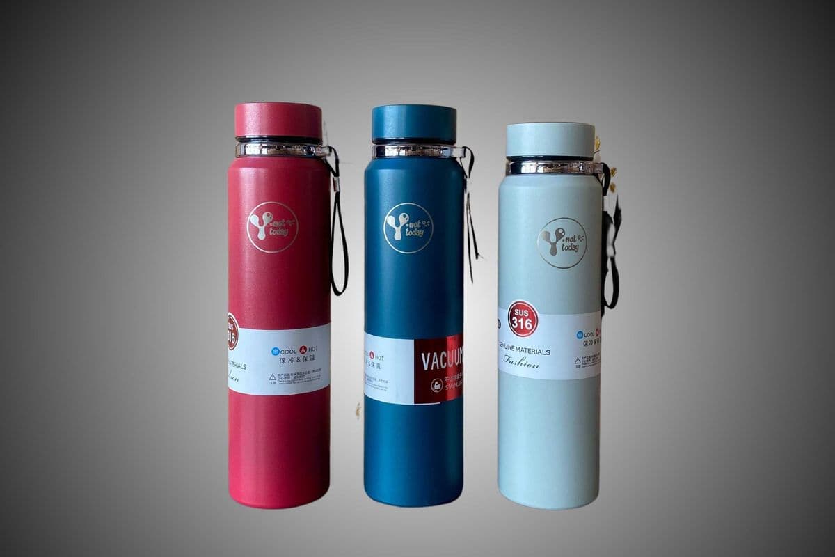 Stainless Steel LED Display Water Bottle (1 L)