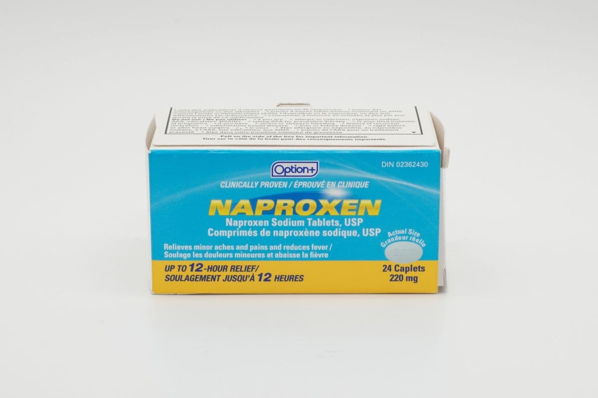 Option+ Naproxen Caplets (100 x 220 mg)