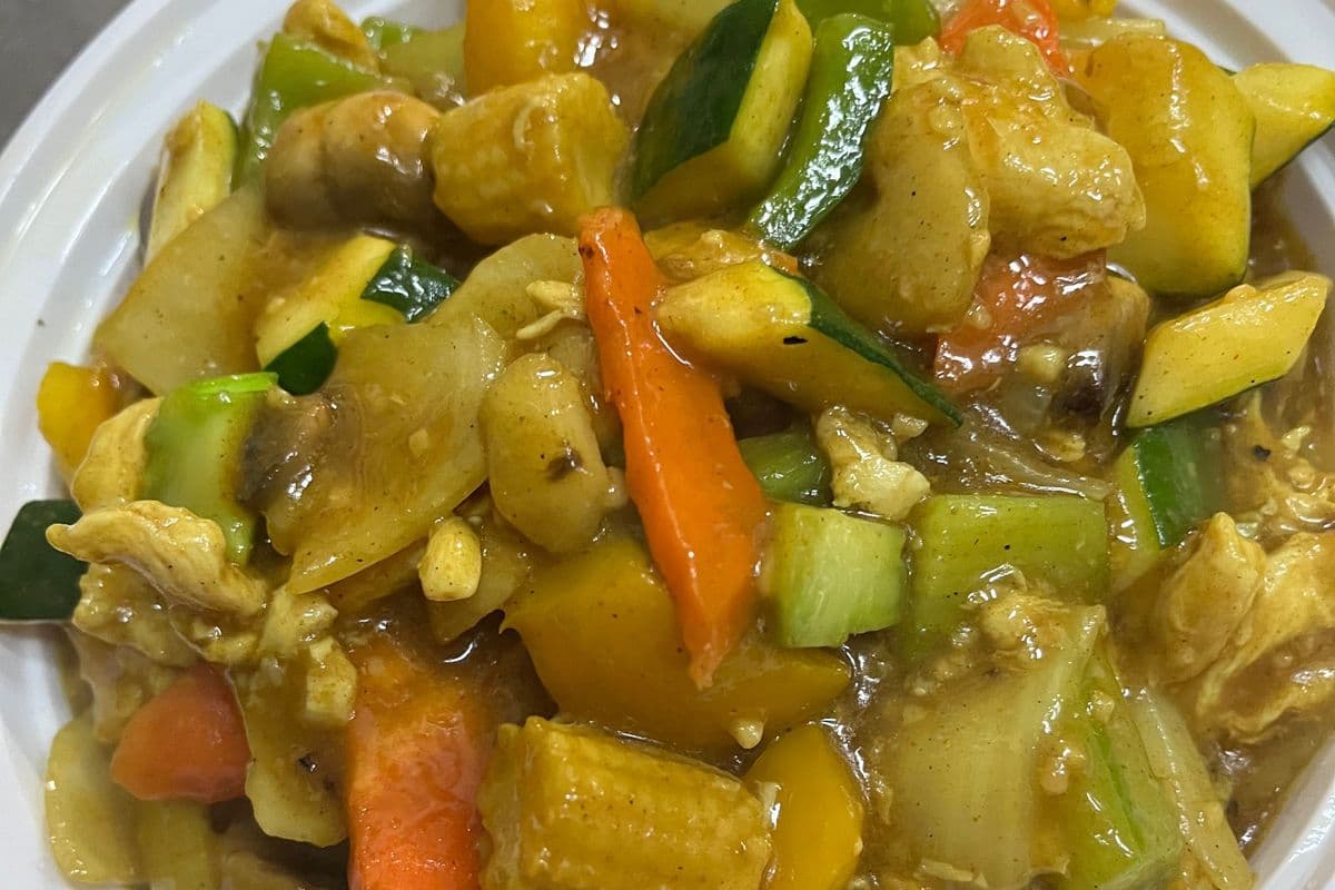Curry Chicken and Vegetables咖喱鸡片