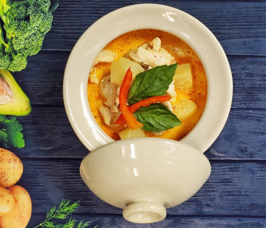 Red Chicken Curry with Pineapple