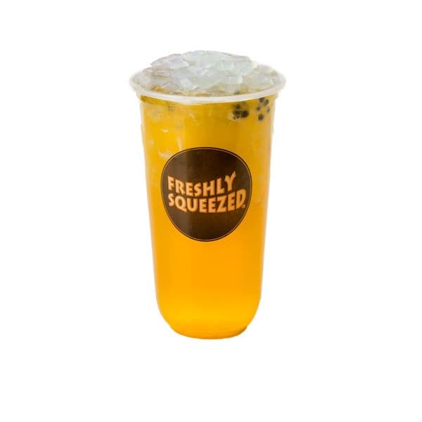 Passion Fruit Green Tea with Lime and Aloe Jelly