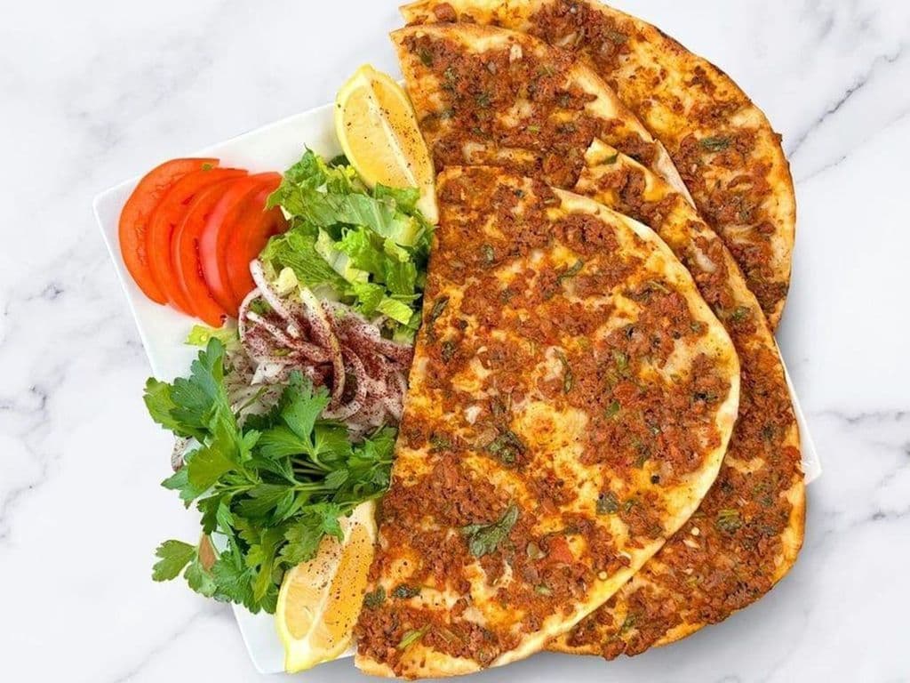 Lahmacun with Salad