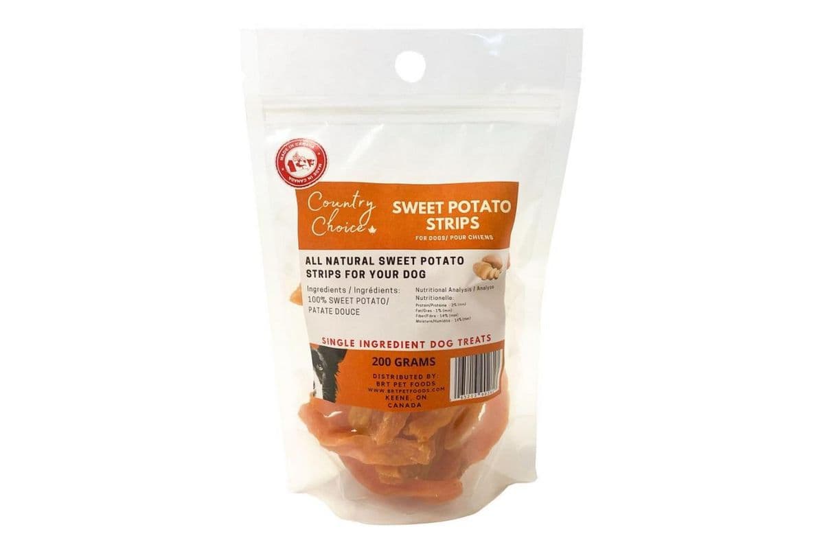 Country Choice Sweet Potato Strips Dog Treats (400 g)