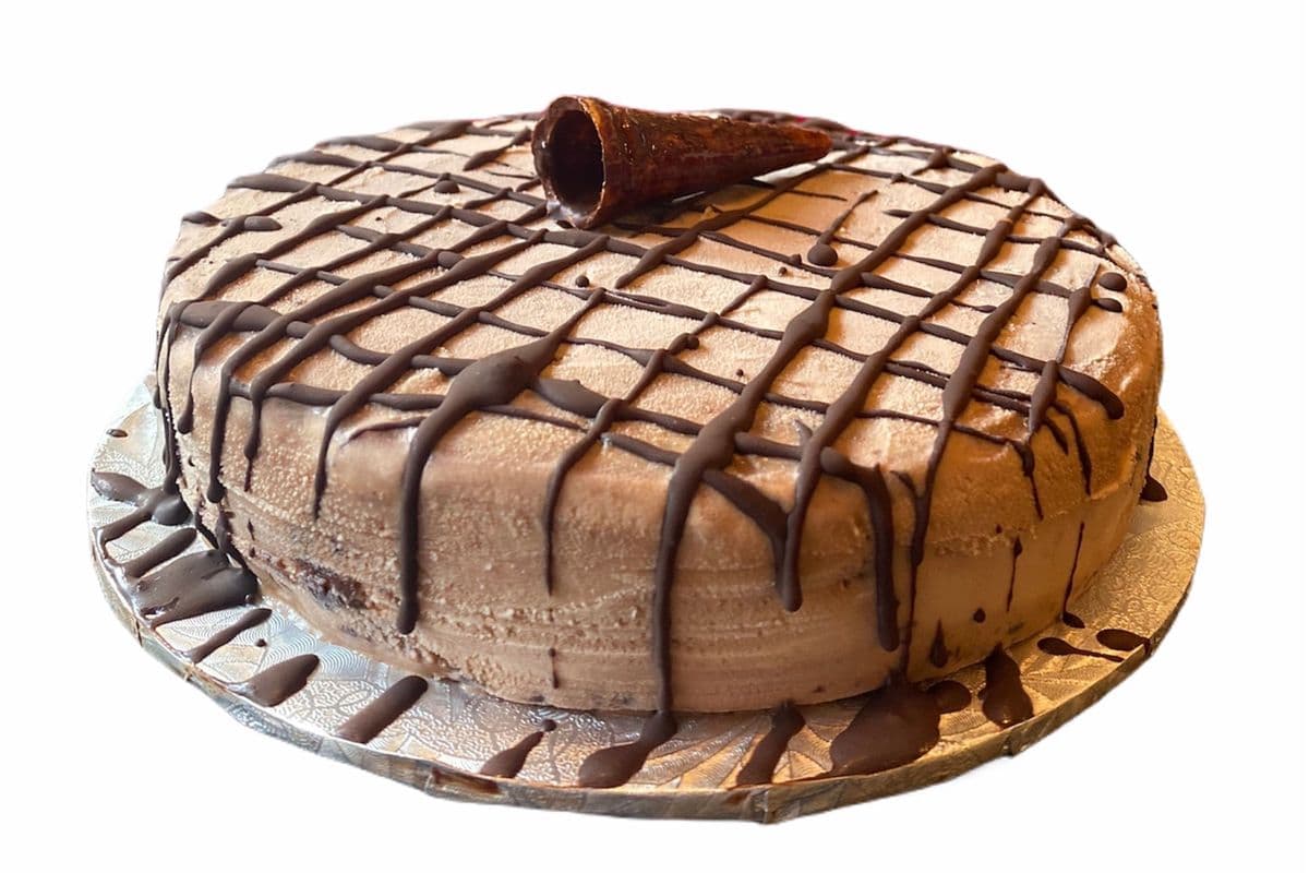 Double Dark Chocolate Gelato Cake