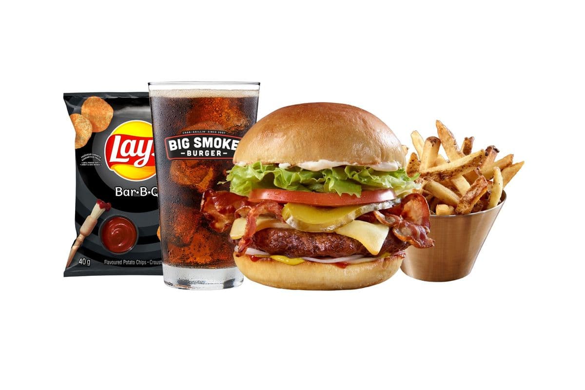 Smokey Cheddar Bacon Burger Combo