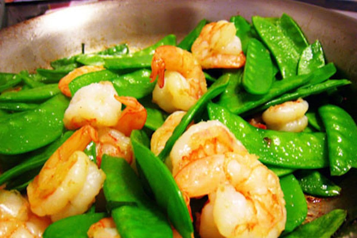 Prawns with Snow Pea
