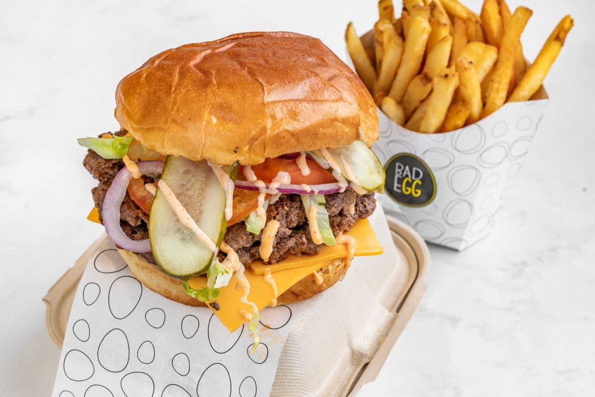 Double Bold Smash Burger (Beef) with Fries