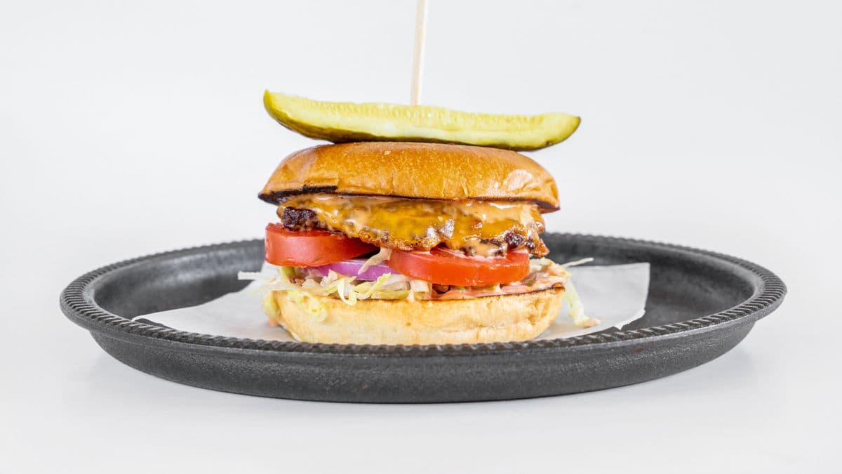 Single American Burger