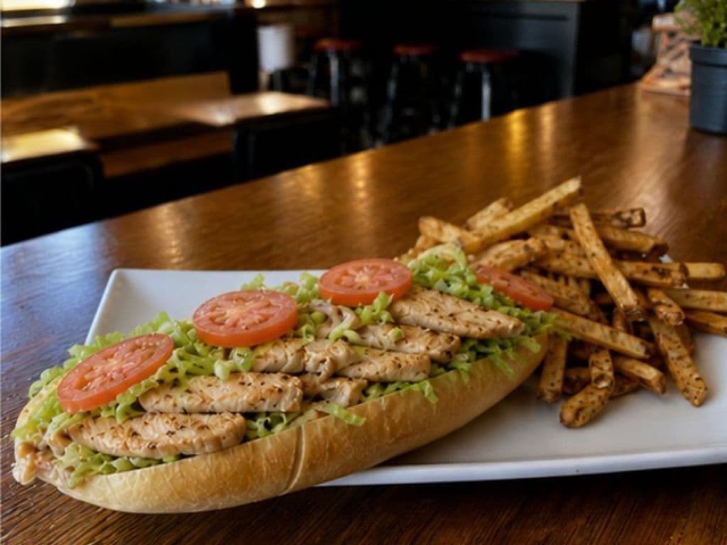 *AU POULET SUB ET FRITES