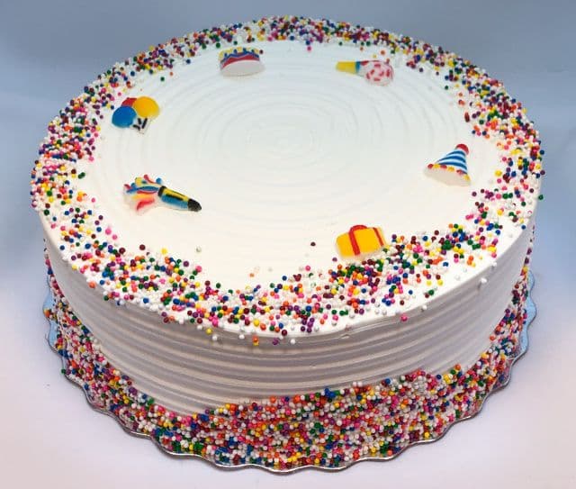 The Rainbow Cake ( 9"round - 12-18 slices)