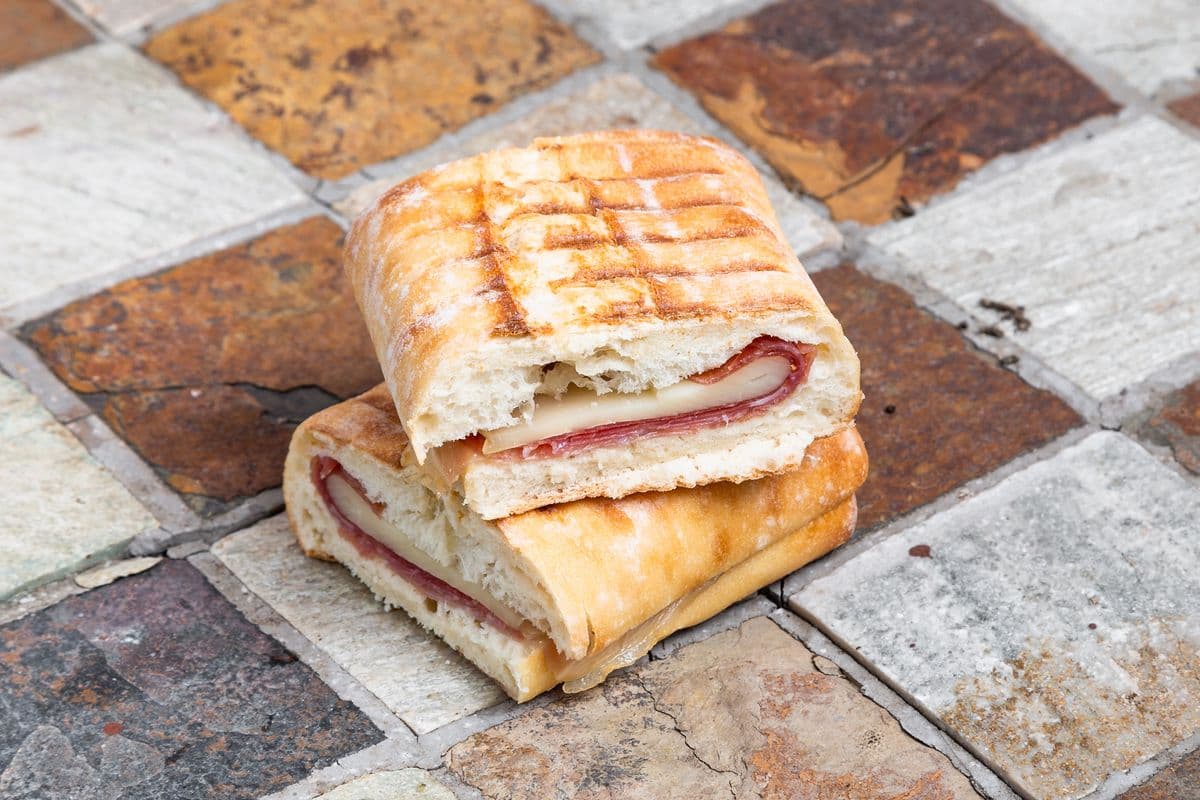 Italian Cured Meat - Six Inch Pressed Panini