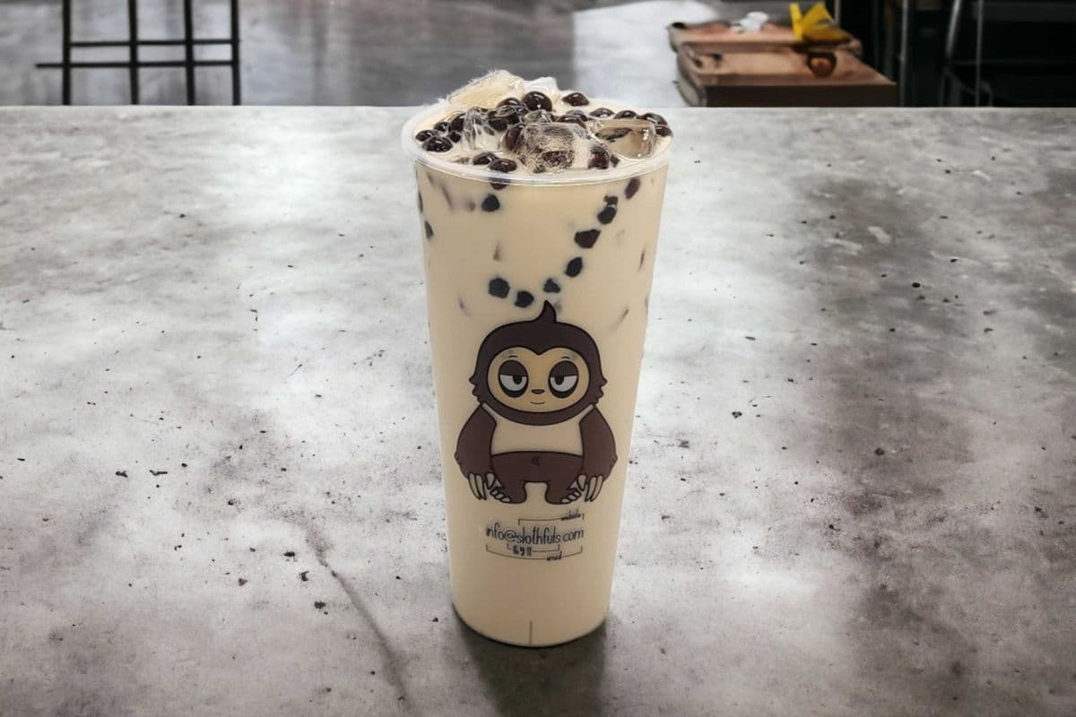 F02. Pearl Green Milk Tea