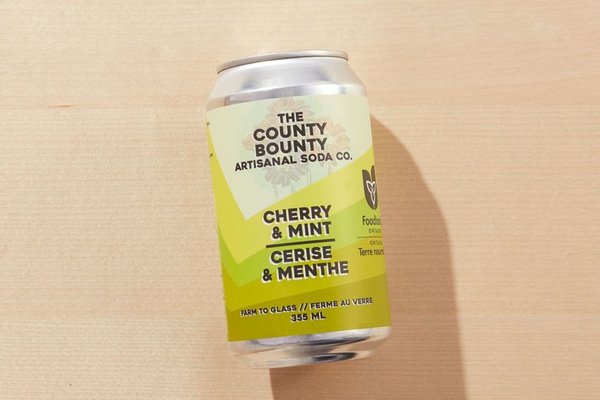 Sour Cherry and Mint Soda - County Bounty (355 ml)