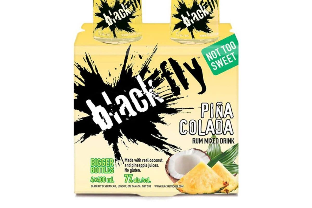 Black Fly Pina Colada (4 x 400 ml Bottles)
