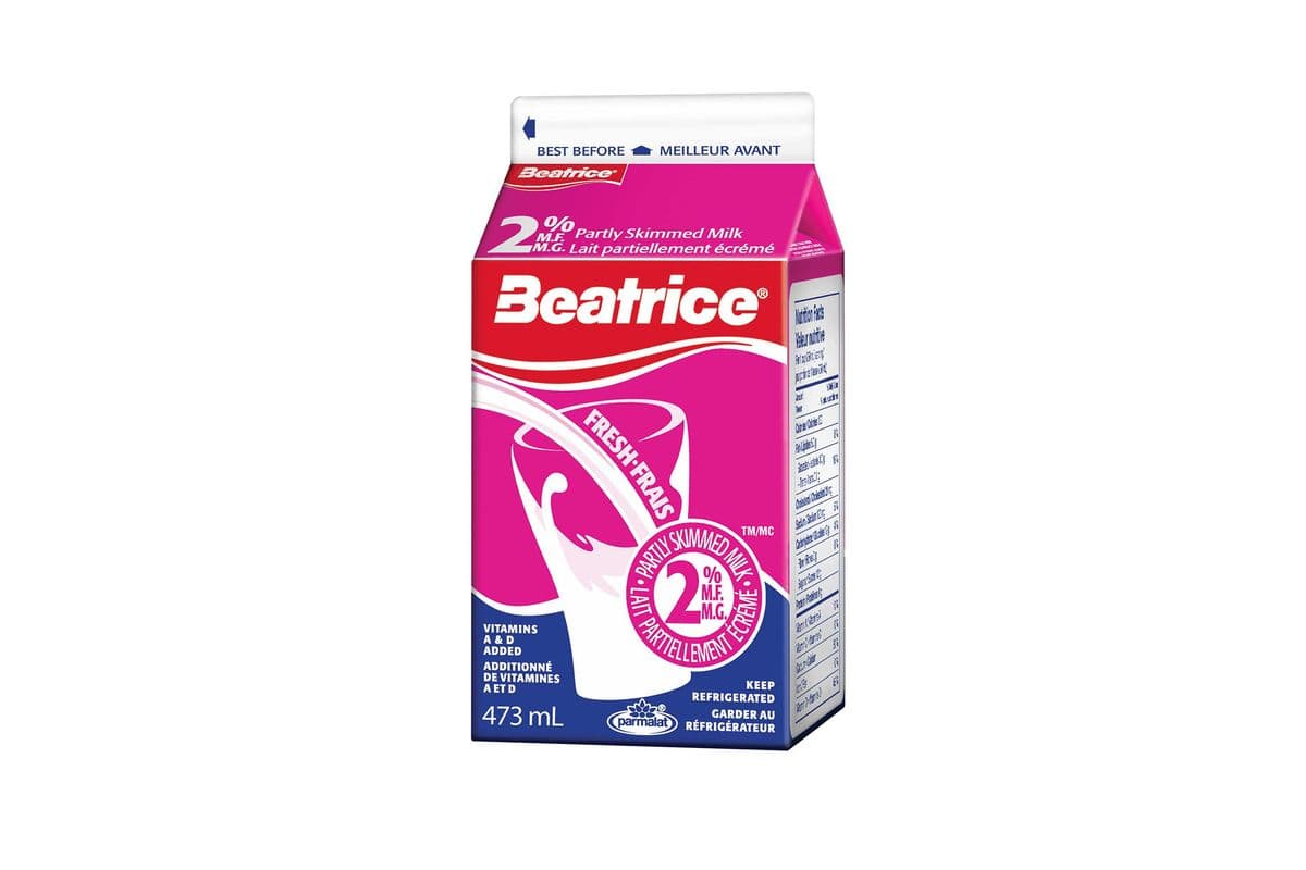 Beatrice 2% White Milk (473 ml)