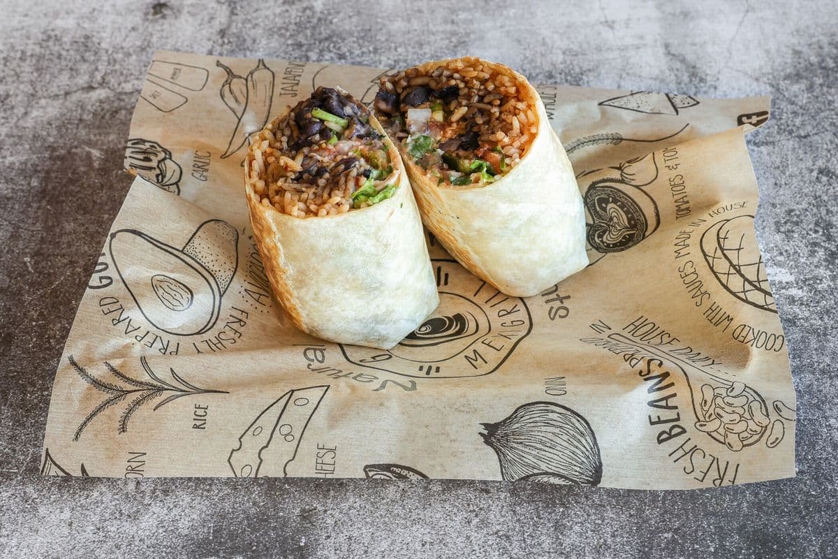 Beans and Veggies Burrito Combo