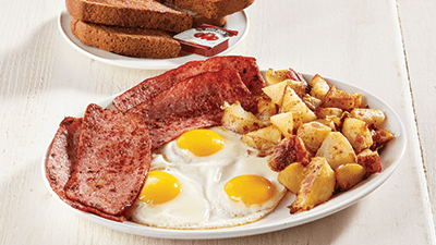 Three Eggs with Turkey Bacon (4)