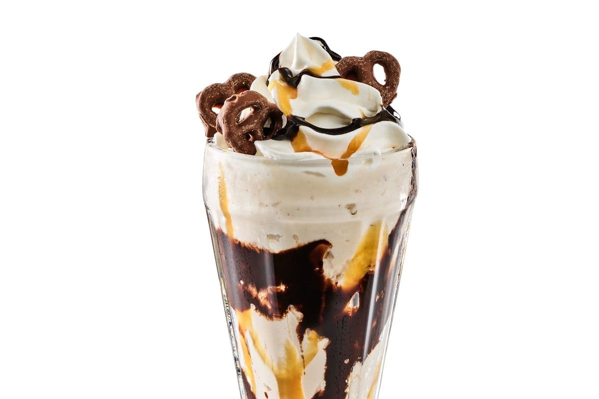 Chocolate Covered Pretzel Milkshake