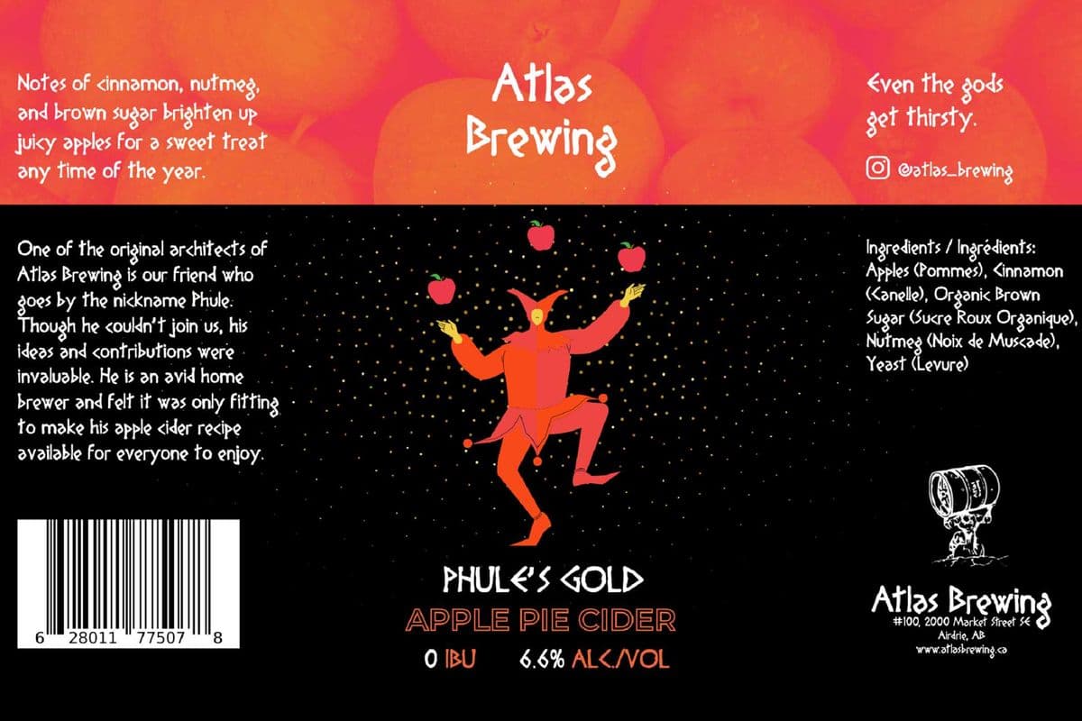 Phule's Gold Apple Pie Cider 4-pack (4 x 473 ml Can)