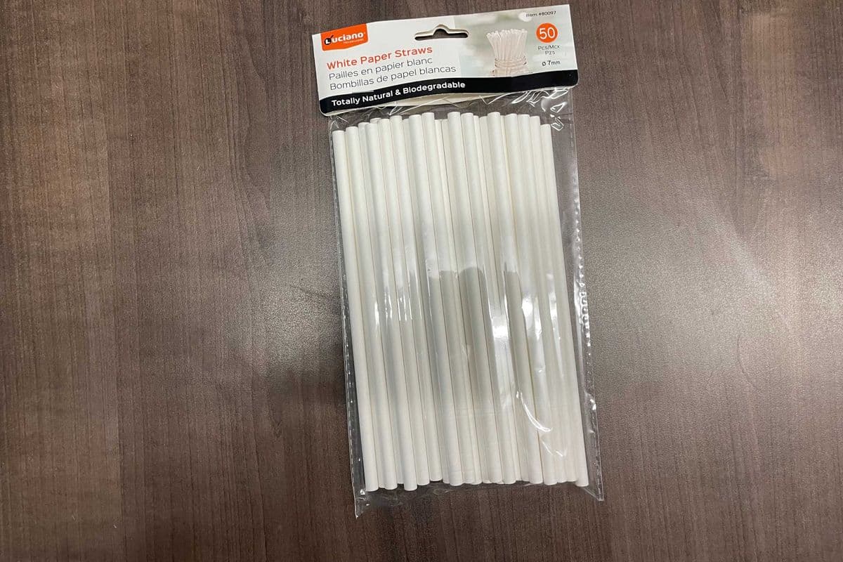 Natural Paper Straws 50pc (50 Pack)