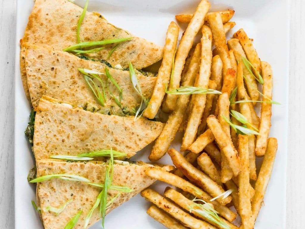 Lunch Special Pesto Chicken Quesadilla