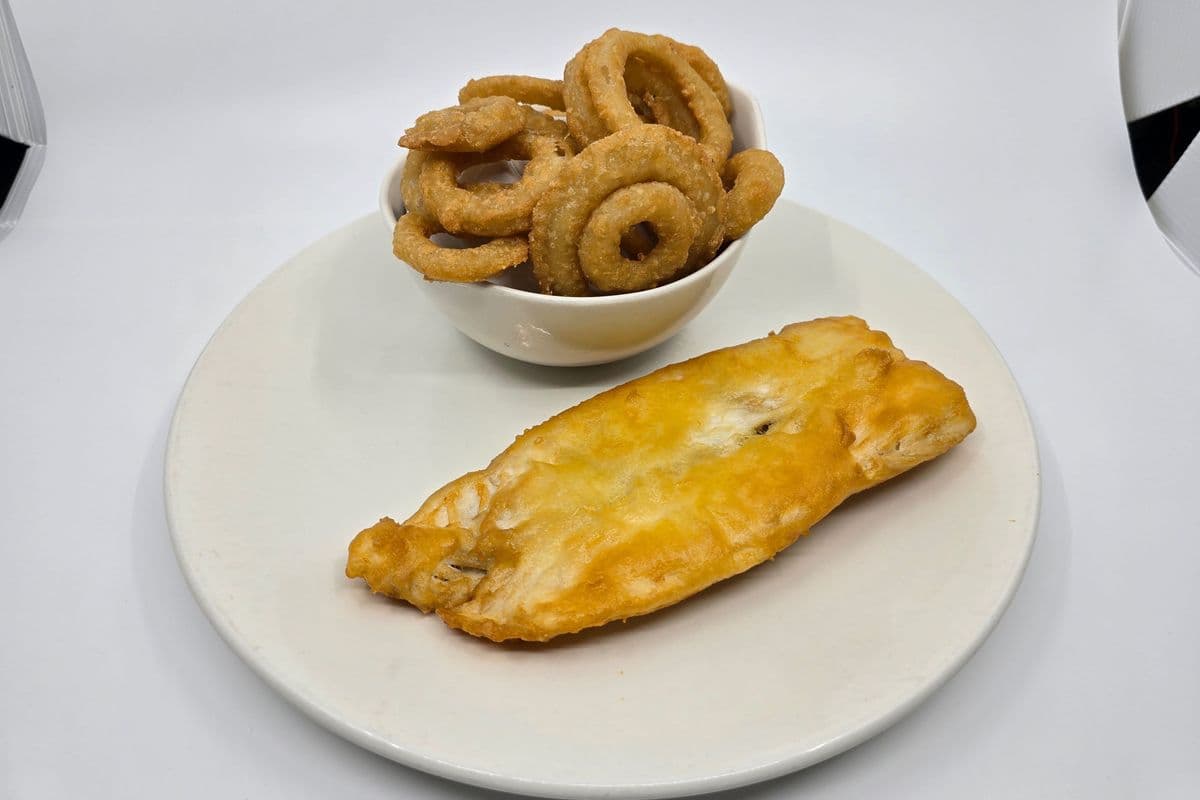 Haddock with Onion Rings