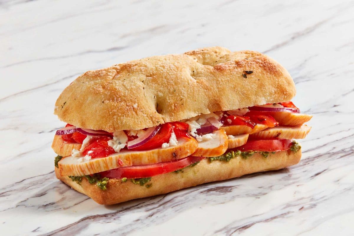 Pesto chicken + feta