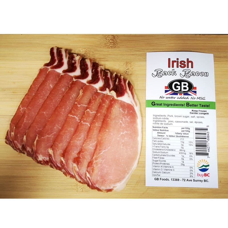 GB Foods - Irish Back Bacon Rashers