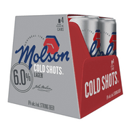 Molson Cold Shots (4 Can x 222 mL)